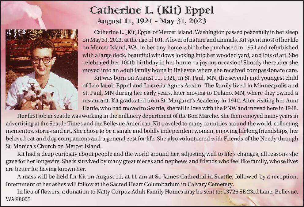 Catherine L. (Kit) Eppel | Obituary