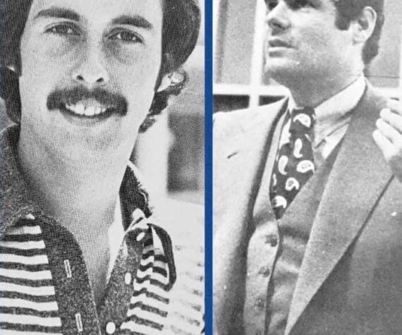 The author, left, and his mentor John Huffman. (Courtesy photo)