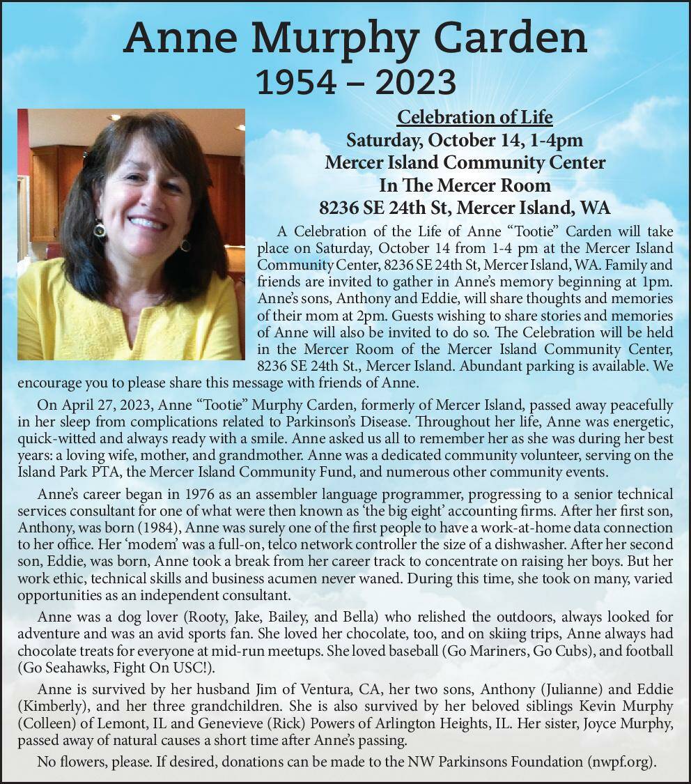 Anne Murphy Carden | Obituary