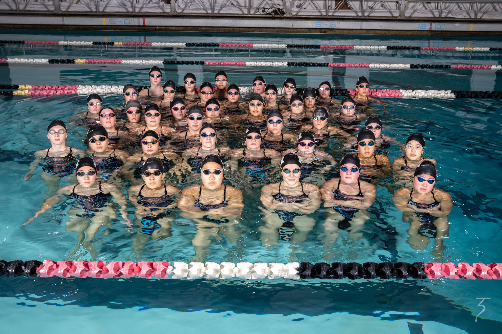 Mercer Island High School’s girls swim and dive squad. Photo courtesy of Trey Edwards