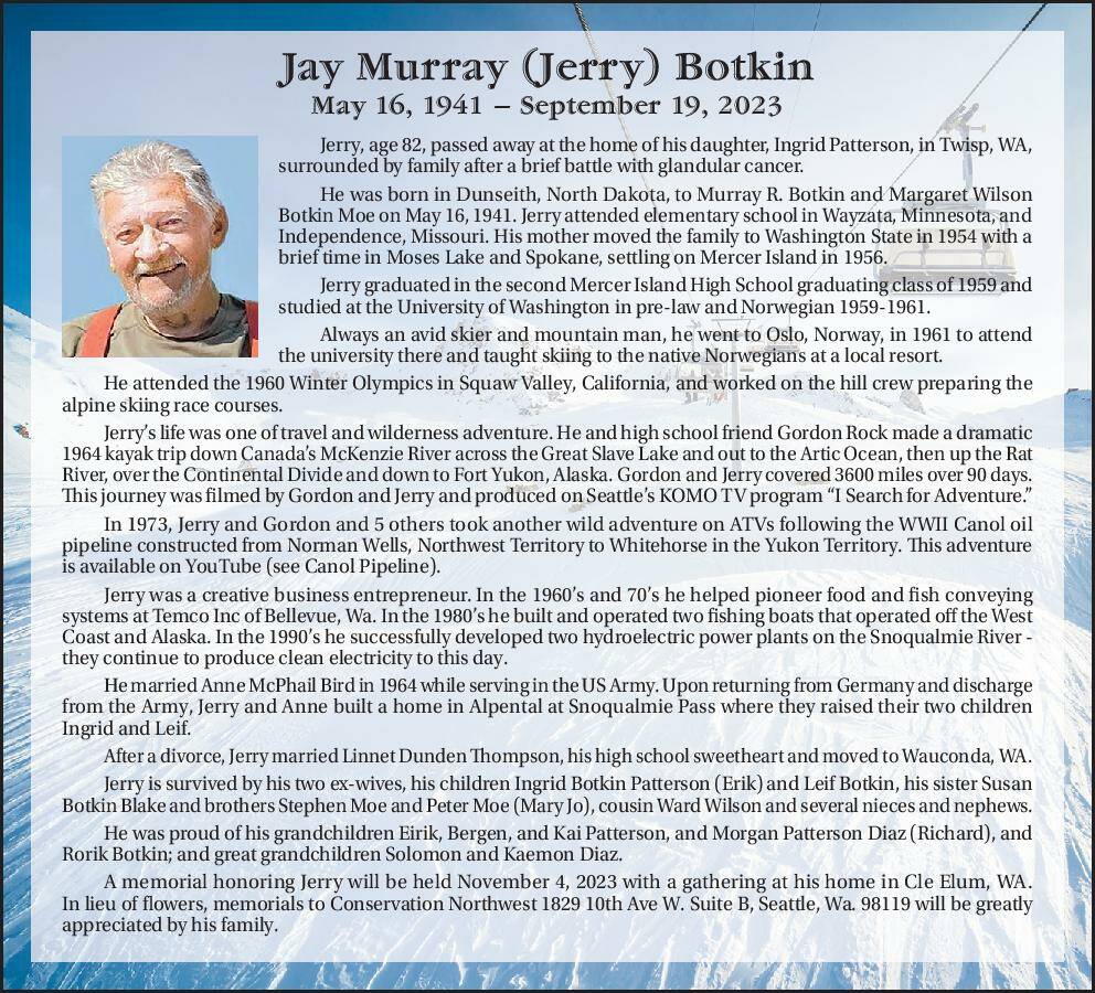 Jay Murray (Jerry) Botkin | Obituary