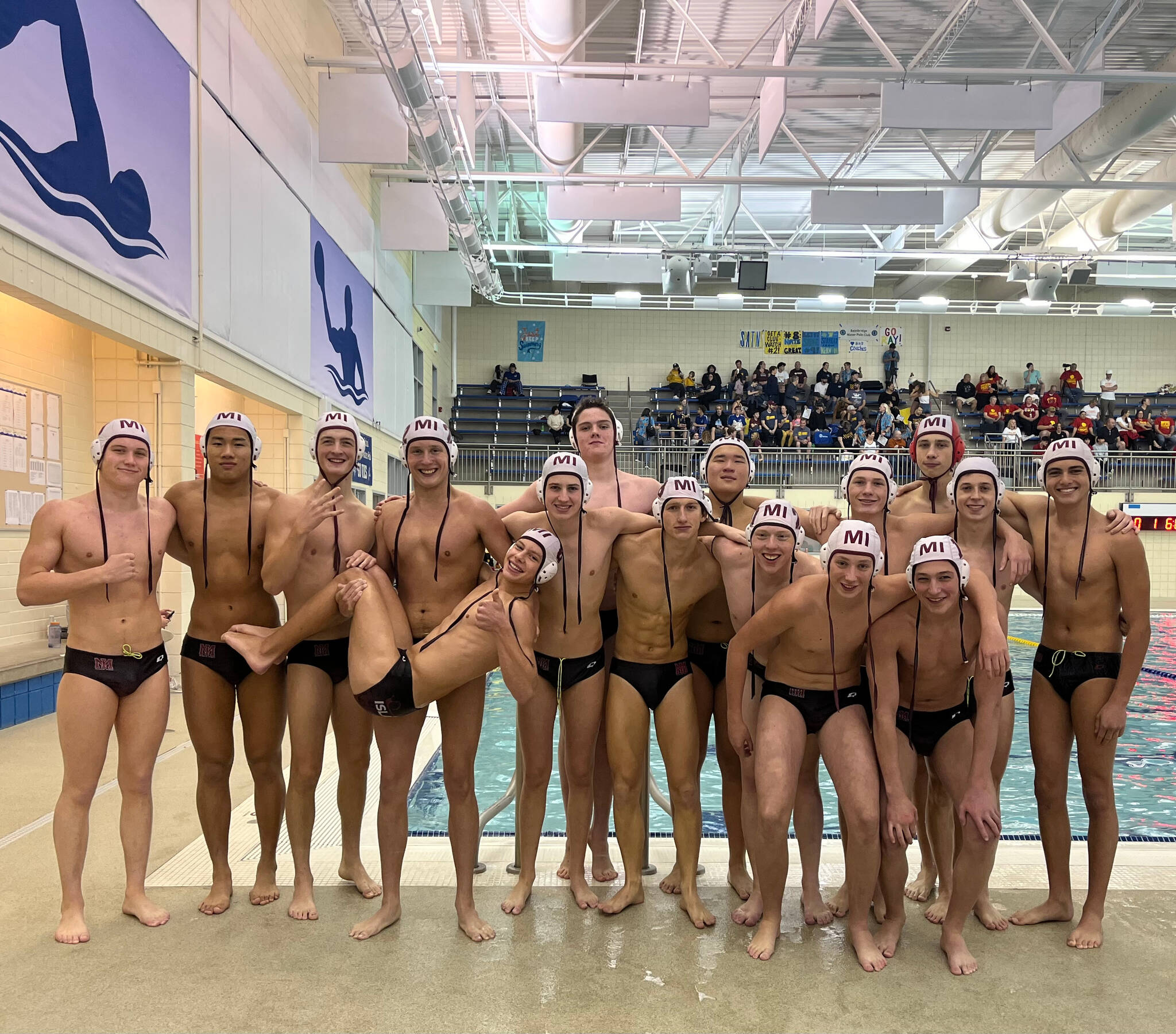 From left to right, captain Eoin Sjothun, captain Ben Wu, Ty Parkinson, Enso Hebert-Santos, Caden Davidson, Charlie Crump, Josh Coote, Xander Siefken, Randy Xu, Jack Honeycutt, Rhodes Butler, Charlie Prophater, Ben Sterrett, Justin Topol, Reese Knievel and Dane Niederman. Not pictured: Head coach Daniel Kavesh and assistant coach Emily Hernandez. Photo courtesy of Helen Wu