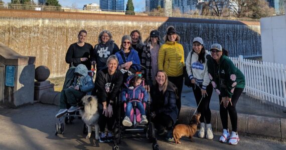 Effie Parks
Photo of the first Once Upon A Gene caregivers therapy walk. (Courtesy photo)