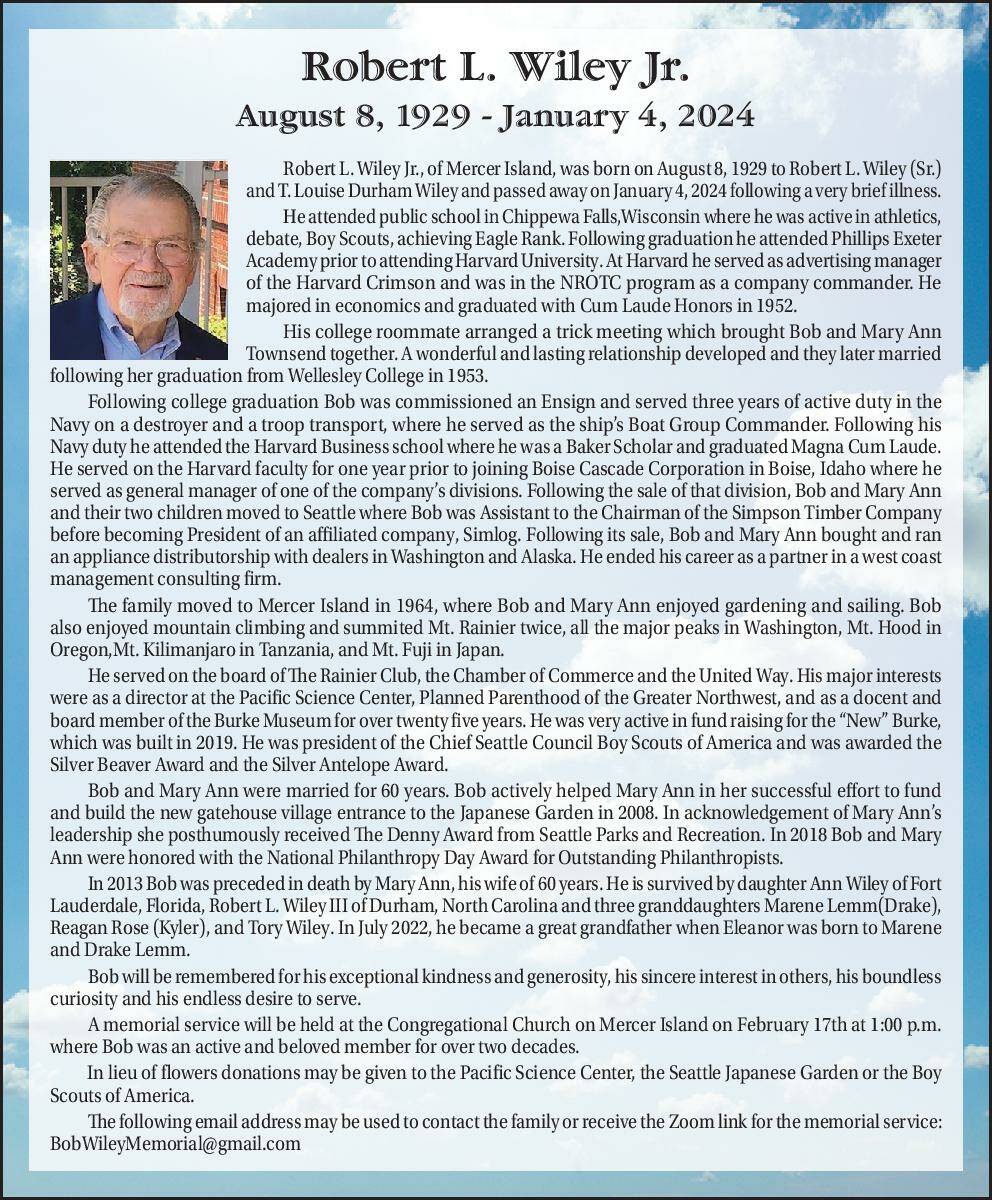 Robert L. Wiley Jr. | Obituary