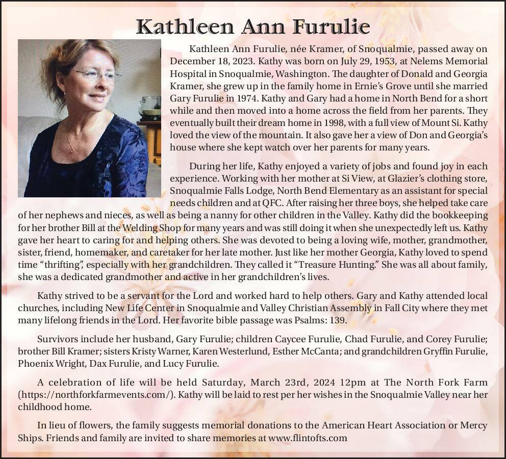 Kathleen Ann Furulie | Obituary