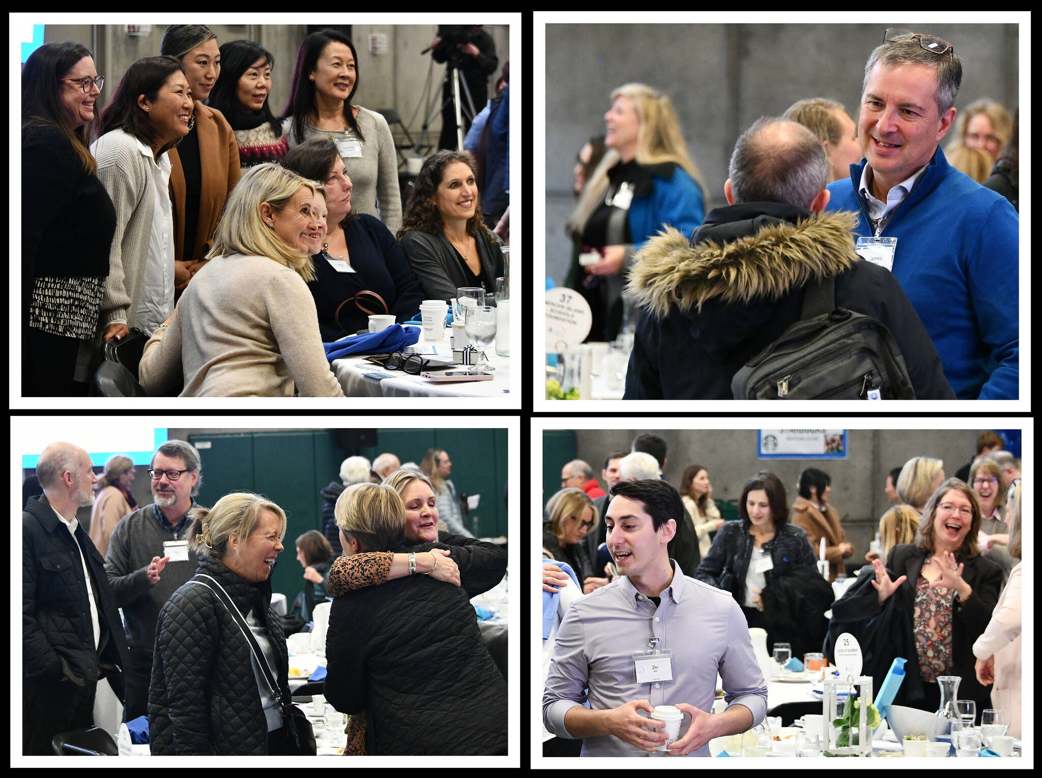Attendees get in some visiting time following the 22nd annual Mercer Island Youth and Family Services Foundation fundraising breakfast on Feb. 7 at the Mercer Island Community and Event Center. Andy Nystrom/ staff photos