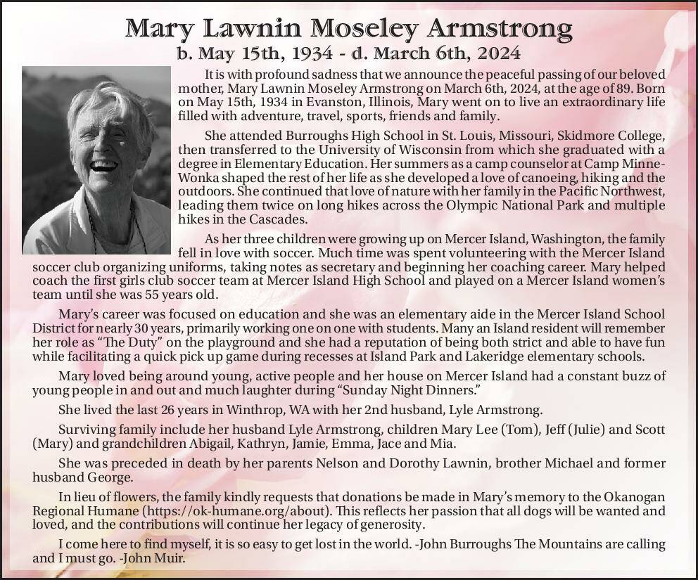Mary Lawnin Moseley Armstrong | Obituary