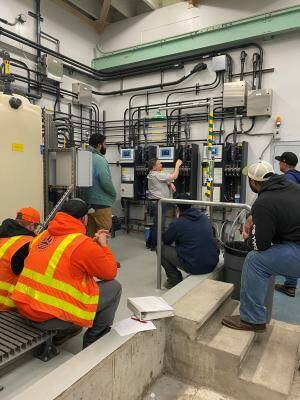 The city rolls out its first booster chlorination training session in October of 2023. Photo courtesy of the city of Mercer Island