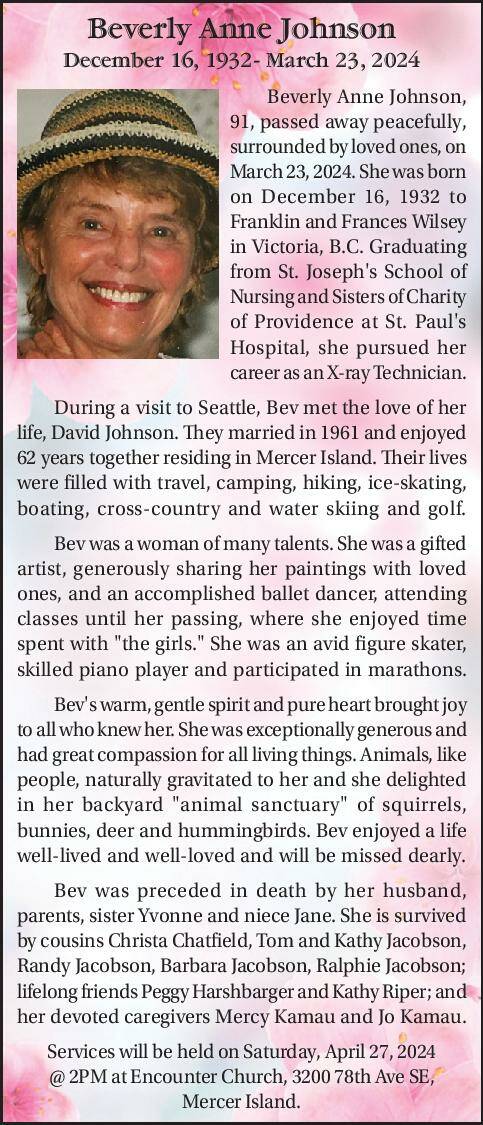 Beverly Anne Johnson | Obituary