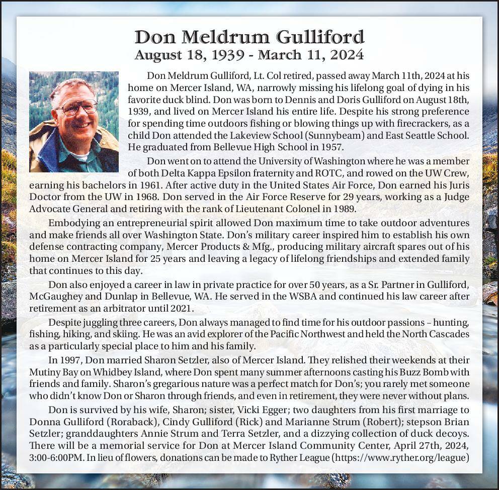 Don Meldrum Gulliford | Obituary