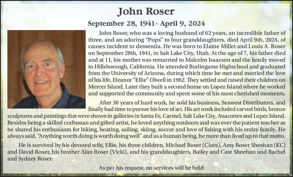 John Roser | Obituary