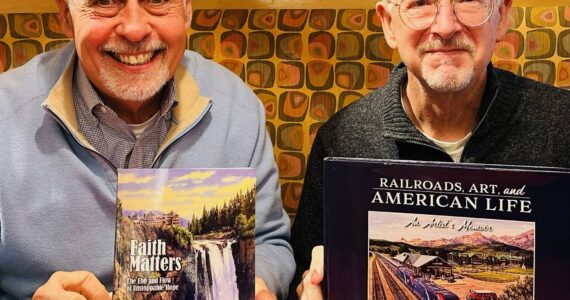 Courtesy photo 
On Dec. 8, Greg Asimakoupoulos will be signing copies of “Faith Matters: The Ebb and Flow of Unstoppable Hope” at Island Books from 1 to 3 p.m. Craig Thorpe will also be signing copies of his book “Railroads, Art and American Life.”