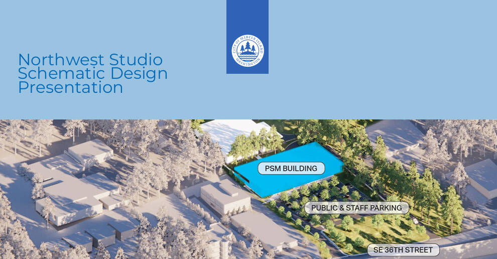 A graphic of the proposed Mercer Island public safety and maintenance facility’s location. Courtesy of the city of Mercer Island