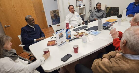 Clockwise from left: Diane Tien, Johnny Gage, Gregory Adams, Monique Mason, Larry Brooks, Steve Sheppard, Greg Asimakoupoulos. Photo courtesy of John Hamer