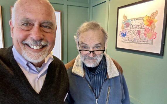 Guest columnist Greg Asimakoupoulos and Dave Ross. Courtesy photo