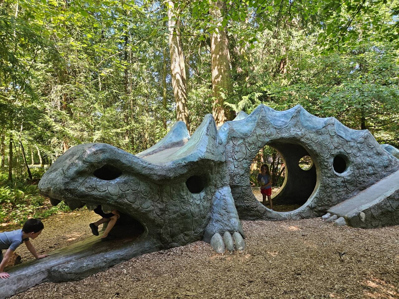 Deane’s Children’s Park, widely known as “Dragon Park,” is located at 5701 Island Crest Way. Courtesy photo