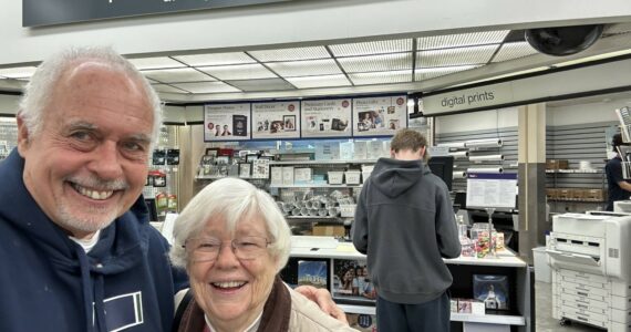 Greg Asimakoupoulos with Sheila Shirley. Courtesy photo