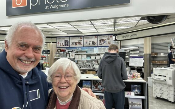 Greg Asimakoupoulos with Sheila Shirley. Courtesy photo