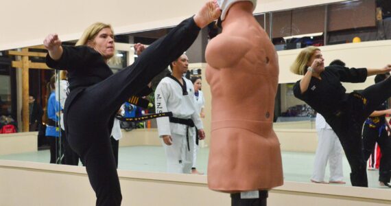 Krista Wells is the owner and founder of Mercer Island Martial Arts. Photo courtesy of Krista Wells