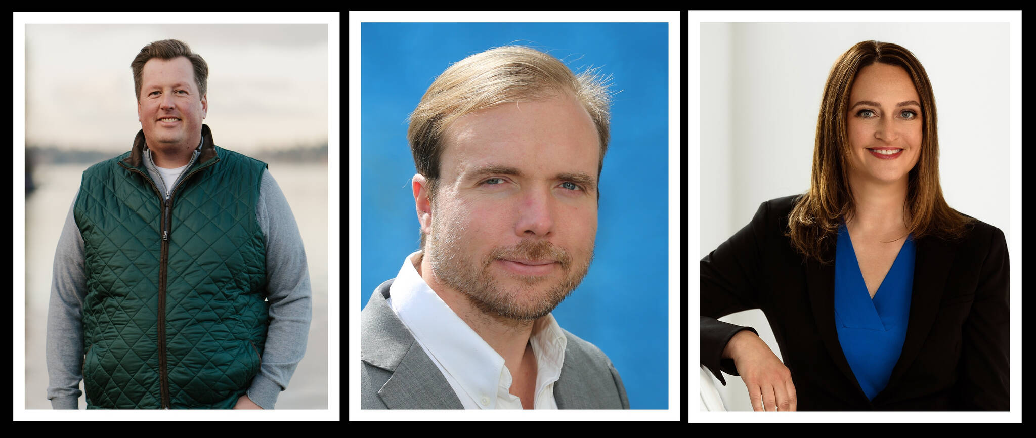 From left, Julian Bradley, Robert O’Callahan and Stephanie Burnett. Courtesy photos