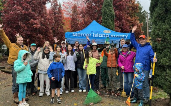 The “Rake and Roll” event took place Oct. 26 at Rotary Park. Courtesy photo