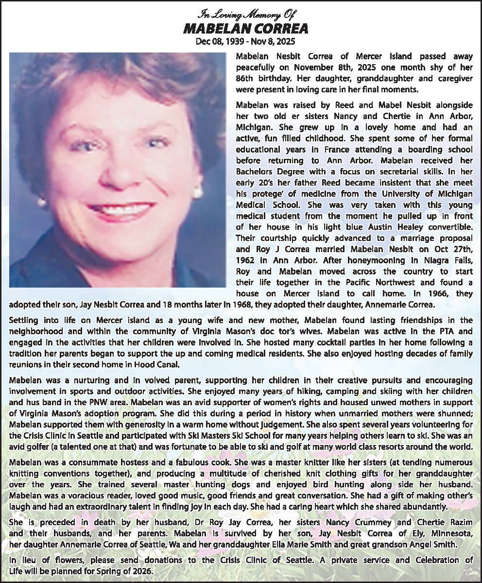 Mablean Correa | Obituary