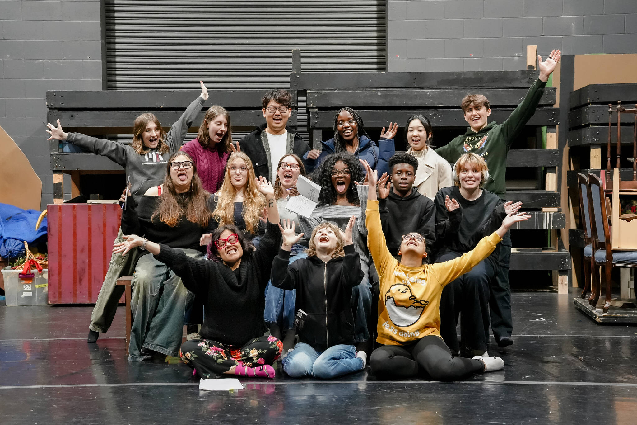 Back row left to right: Mirabelle Krafcik, Grace Lucas, Tiger Yang, Joy Rurangwa, Karis Chow and Wilder Giannini-Upton. Middle row left to right: Pilar Buosoño, Nico Chimenti, Esme Dixon, Omolara Olusanya, Ayo Osidipe and Everett Guillemette. Front row left to right: Daniela Melgar, Megan Mears and Sophia Mecklai. Photo courtesy of Kelly Goto