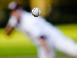 Islander starting pitcher Cam Wilson throws a strike during a game against Bellevue at Island Crest Park on Mercer Island on April 15.