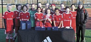 The Eastside FC's girls U99 Red team recently earned an invitation to the San Diego Surf Cup.