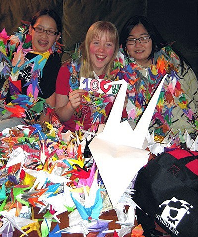 Three seventh-grade students