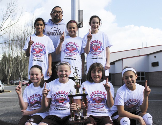 The Mercer Island girls select fourth grade basketball team won the season ending tournament for the 2012-2013 Cascade League.