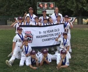The Mercer Island 9-10 Little League All-Star team captured the District 9 championship with a 13-4 win over Issaquah Tuesday