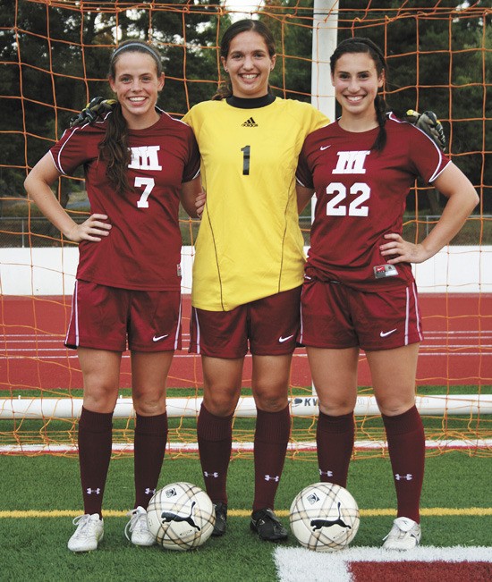 Mercer Island High School soccer captains Bella Stribling
