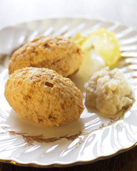 Gefilte fish served with a Passover meal is a European-Jewish tradition.
