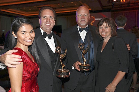 The Farmers Life Insurance video production team of Kevin Allar and Rion Groves won an Emmy on May 30 at the 46th Annual Northwest Regional Emmy Awards night