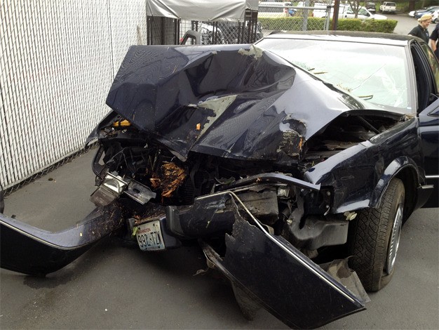 The suspects' vehicle crashed into a tree in the 7600 block of North Mercer Way as the suspects attempted to elude police after midnight on July 9