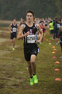 Mercer Island senior Nathan Cummings competes at the Sea King District 2 meet Thursday