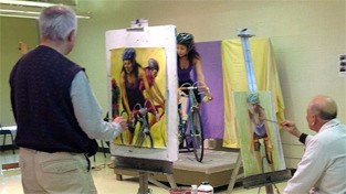 Students paint in the clothed model art class. The Mercer Island Community and Event Center will host a reception on April 6 featuring the works of the students in the class from 11 a.m. to 5 p.m. The spring session of the class begins April 5.