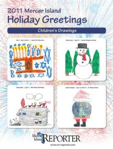 A selection of children's art drawn for the annual Mercer Island Holiday Greetings special edition.