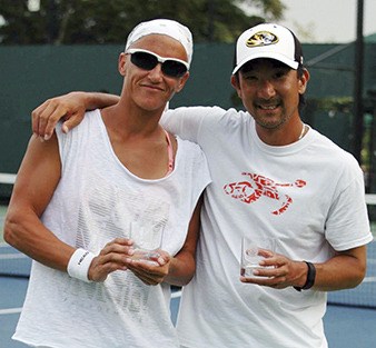 Mercer Island boys tennis coach Ryan Pang