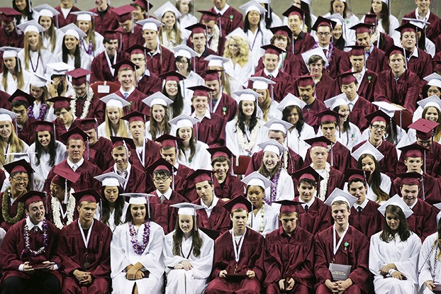 The 378-member Class of 2013 at graduation ceremonies