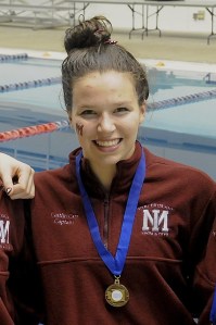 Mercer Island girls swim captain Caitlin Cox signed a national letter of intent to attend California Polytechnic State University in San Luis Obispo