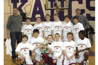 Pictured in the team photo for the Islanders: front row