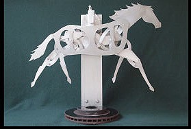 Fine art such as this sculpted horse will be featured at the MIVAL Holiday Show at the Community and Events Center.