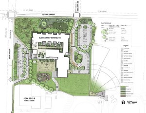 Elementary School 4 features green construction concepts and materials