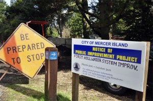 The First Hill water system improvement project will continue for most of the year.