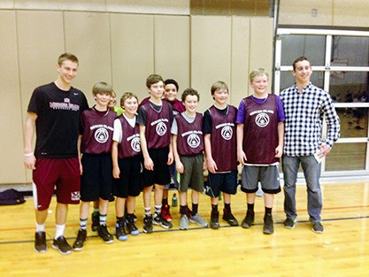 Cavaliers team members Evan Doty