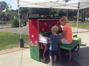 The piano at Luther Burbank Park