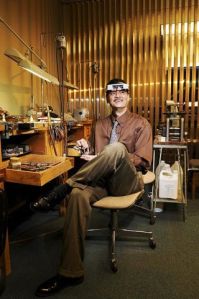 Chad Coleman/Mercer Island Reporter Chris Francisco works inside his Mercer Island jewelry shop that he has owned for 14 years.