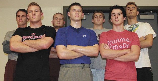 Seniors on the MIHS wrestling team include: Danny Stanke